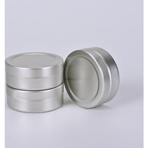Free shipping 20g empty aluminium cream jars,cosmetic case jar,20ml aluminum tins, metal lip balm container #QB