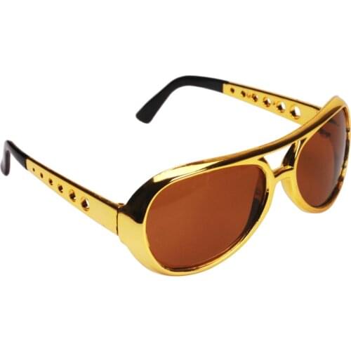 Shiny Chrome Party Sunglasses 60s Rock Star Classic Eyewear Shades