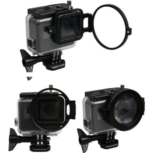For Go pro 58mm +16 Times Magnifier Colse-up HD Macro Lens Filter Adapter Ring for GoPro HERO 7 6 5 Action Cameras Accessories