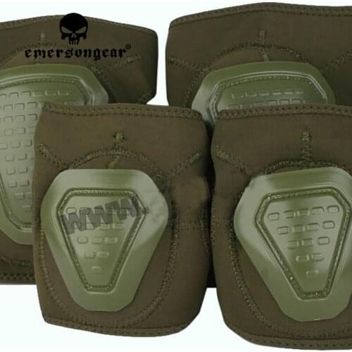 Emersongear Tactical DNI Neoprene Elbow&Knee Pad Set Soft Elbow Knee Protective Pads Battle Combat Gear Airsoft Hunting BD7062