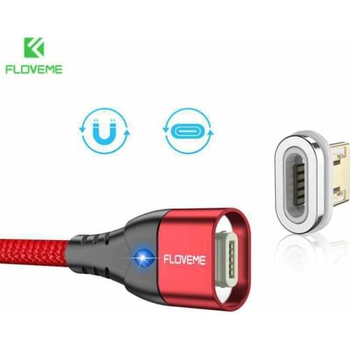 FLOVEME Magnetic USB Cable Fast Charging USB Type C Cable Magnet Charger Data Charge Micro USB Cable Mobile Phone Cable USB Cord