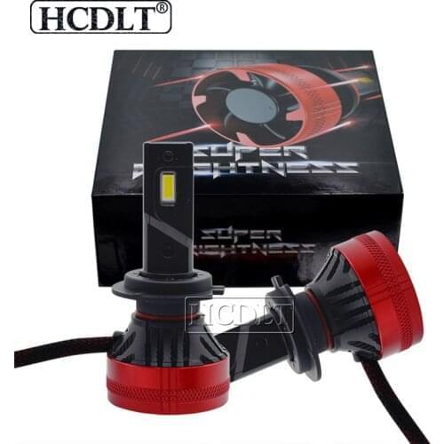 HCDLT High Power F5 Car LED Headlamp Fog Light 55W *2 20000LM H7 H11 H8 9005 9006 9012 HIR2 H1 H4 White F5 LED Headlight Bulbs