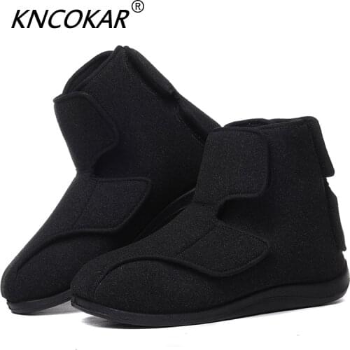 KNCOKAR High Help Before And After Widening Can Adjust Cloth Shoe Diabetic Foot Pronation Deformation Fat Foot Shoe x1081