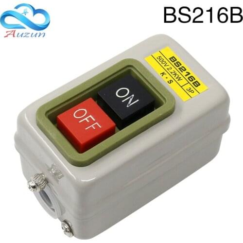 BS216B power button switch start switch control button 500V 15A 2.2kw 3P