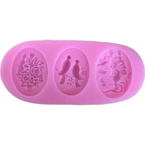Hot Sales Birds Silicone Mold Fondant Cake Decorating Tools Silicone Soap Mold Silicone Cake Mold D139