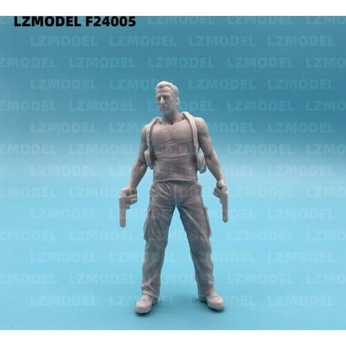 1/24 scale die-cast 75mm resin soldier needs to be hand-colored John McLean toy model free shipping