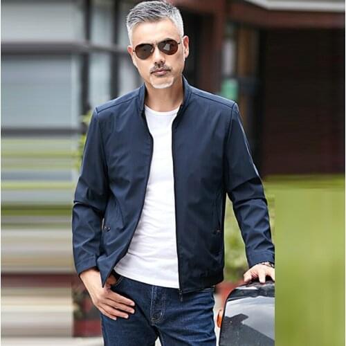 Mens jackets coats bomber jacket Spring Autumn Mens Zipper coat 2021 Casual Plus Size top Stand collar jaqueta masculina Outfit