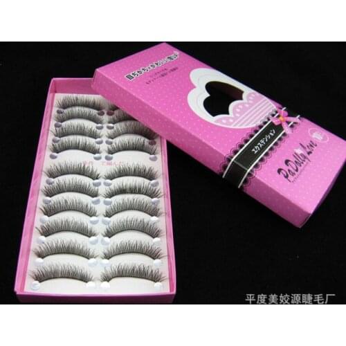 50set 10Pair/set Natural Long False Eyelashes Thick Cross Makeup Beauty Fake Eyelashes Fake Eye Lashes Extension Tools fashion