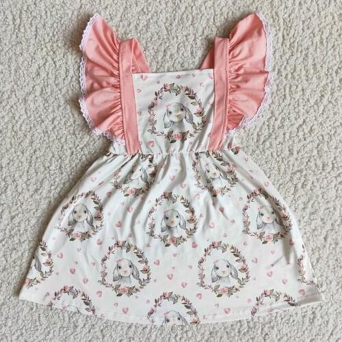 2020 new arrival valentine girls dress girl princess frocks with cute pattern summer dress