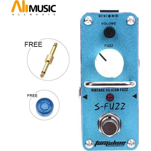 New AROMA ASF-3 S-FUZZ Vintage Silicon Fuzz Effect Mini Analogue Effect True Bypass+Free Connnector