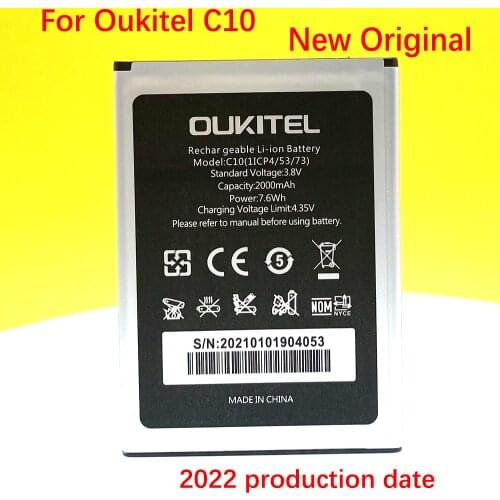 New Original 2000mAh Battery C10 For Oukitel C10 PRO Smart Mobile phone High Quality In Stock With Tracking Number