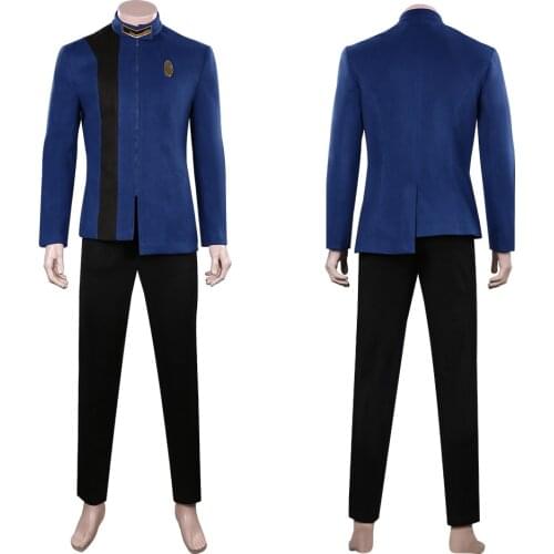 Discovery Season 4 Cosplay Costume Blue Uniform Outfits Halloween Carnival Suit