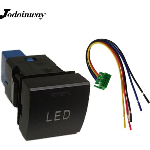 For Toyota Camry Corolla RAV4 2018 2019 2020 LED Light Button Switch For Land Cruiser Prado 150 Series Altis 2020