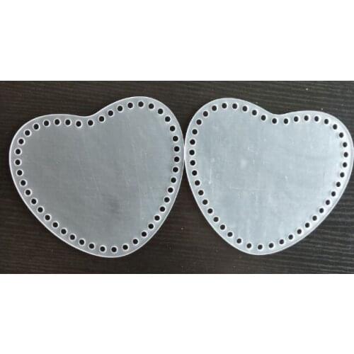 2pcs/set 16x18cm clear Acrylic base mould for knit bag findings--size option