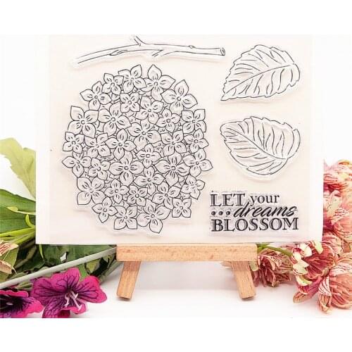 13.5*11.5CM Flower Ball Transparent Clear Stamps / Silicone Seals Roller Stamp For DIY Scrapbooking Photo Album/Card Making