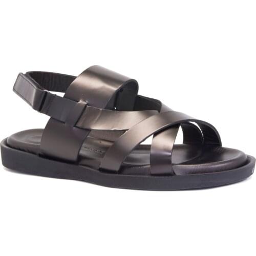 Gedikpasalı Crm 1010 Black 2021 Summer Men 'S Sandals Slippers Genuine Cow Leather Orthopedic Holiday Light Comfortable Flat Heel Natural