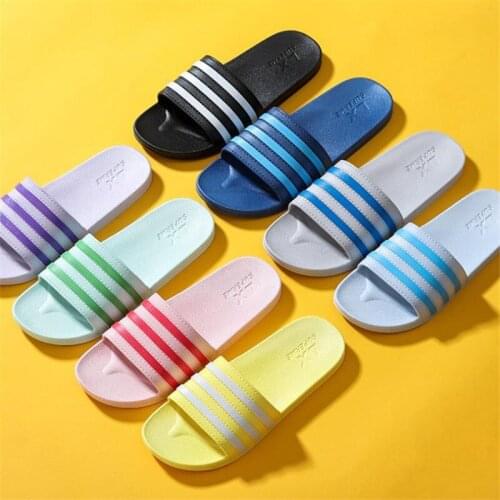 Ladies Cute Soft Bottom Household Floor Slippers Couples Home Bathroom Slides Men And Women PVC Sandals Female Outdoor Shoes 45