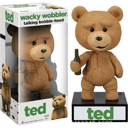 Nodding wacky wobbler Ted Car Shake Head Dolls Dashboard Car Decoration Accessories Auto Shaking Head Toy for Automoibles