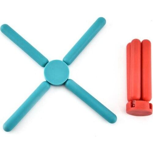 Silicone Cross Folding eat mat Placemat Thickening and heat insulation