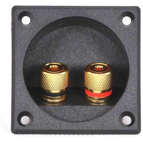 10pcs High Quality Speaker Junction Box Connector Two Speaker Audio Adapter DIY Accessories Openings 49mm ABS Material