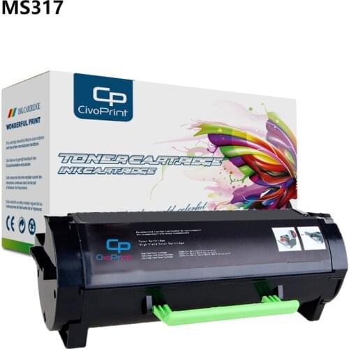 Civoprint Compatible toner cartridge MS317 for Lexmark MS317dn MS417dn MS517DN MS617DN mx317dn mx417de