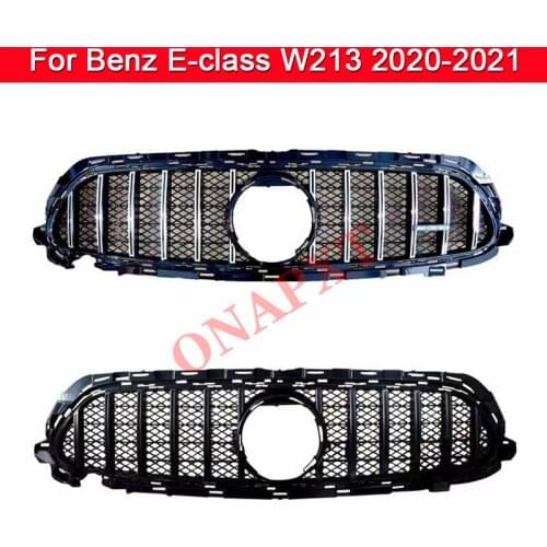 Car styling Middle grille For Mercedes-Benz E-class W213 2020-2021 front bumper grill Auto Center vertical bar Grille