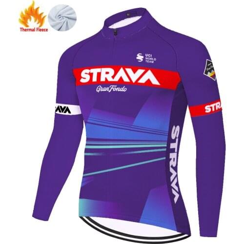 Strava Winter Thermal Fleece Roupa Masculino Maillot Cyclisme Homme Fietskleding Heren Ciclismo Tricota Ciclismo Hombre