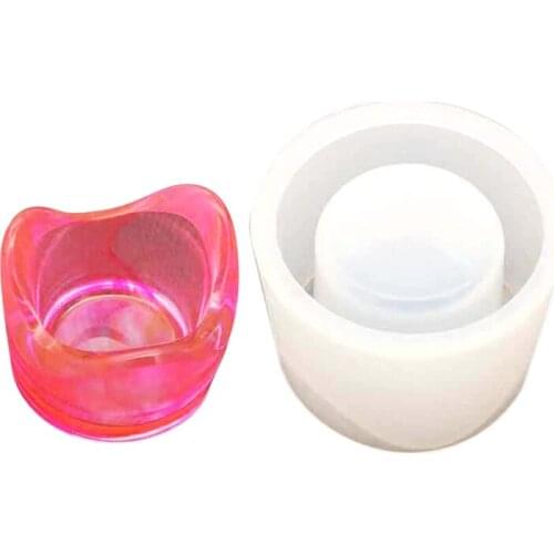 Silicone Tea Light Candle Holder Mold Resin Making Epoxy Mould Casting Craft Tools Suitable for Candles Plaster Wax Soap