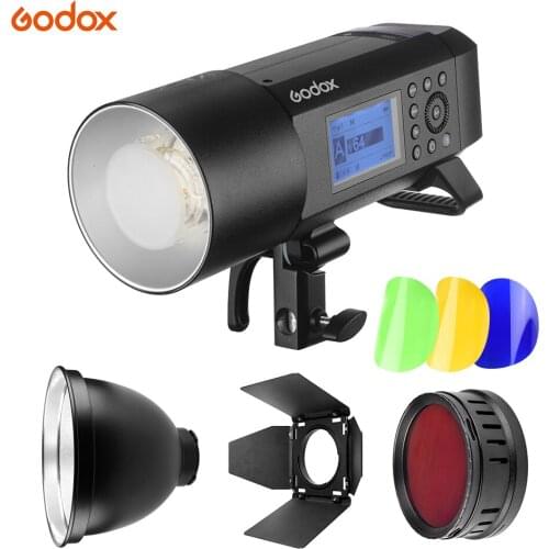 Godox WITSRO AD400Pro All-in-One Flash Light Speedlite Honeycomb Grid 4 Color Filters Kit 7 Inch/Standard Reflector Diffuser