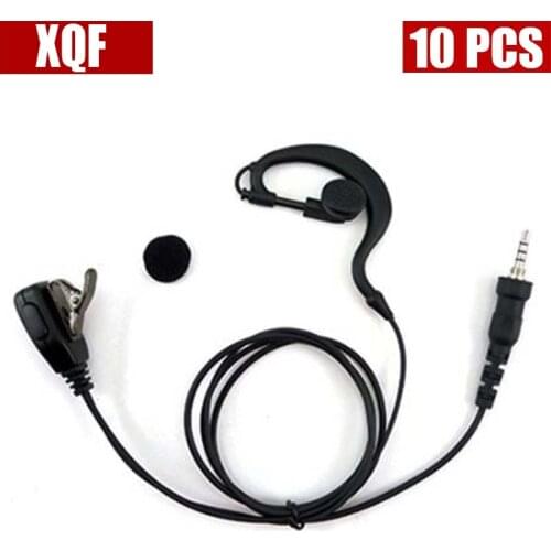 10PCS Advanced G Shape Police Earpiece Headset for Yaesu Vertex VX-6E, VX-6R, VX-7E, VX-7R VXA-700, VXA-710 Two Way Radio 3.5mm