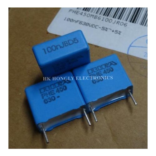20PCS PHE450 0.1UF 630V 100N 104 0.068UF 68N 630V 683 P=15mm Capacitor