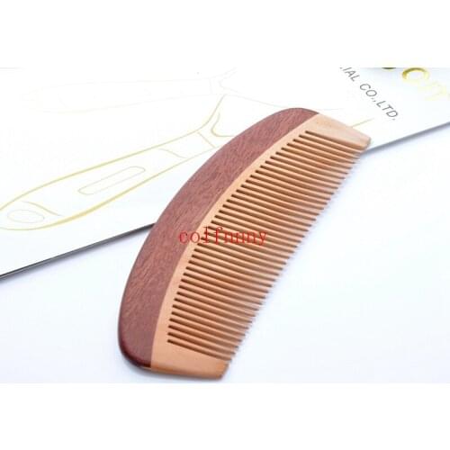 300pcs/lot Horn comb hair natural rosewood anti-static combs classical fine tooth tooth width