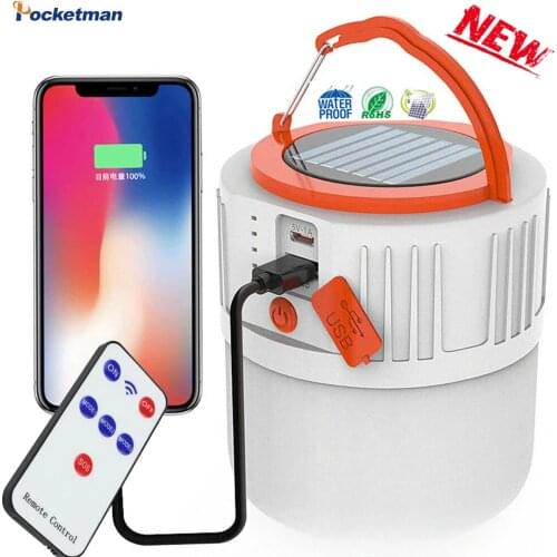 90000LM Solar Portable Lanterns Super Bright Solar LED Bulbs Rechargeable 5 Modes Night Light Solar Charging Emergency Tent Lamp