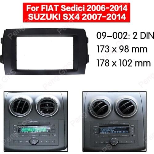 Car Radio stereo Fitting installation fascia For FIAT Sedici 2006-2014 / SUZUKI SX4 2007-2014 Stereo Frame Fascias Panel Facia