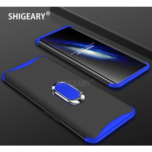 Cases For Coque OPPO Find X Case with Metal Finger Ring Holder Car Magnetic 3 in 1 Full Protective Back Cover for OPPO FindX