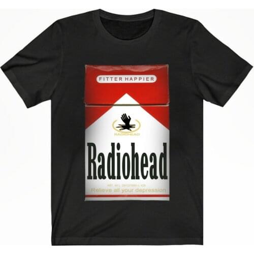 Radiohead Malboro Smoking Cotton Black T-Shirt