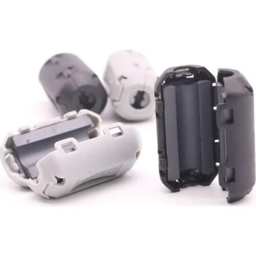 10PCS 5MM Inner Diamater Gray Black Clip-on RFI EMI Filter Ferrite For TDK 1325-0530