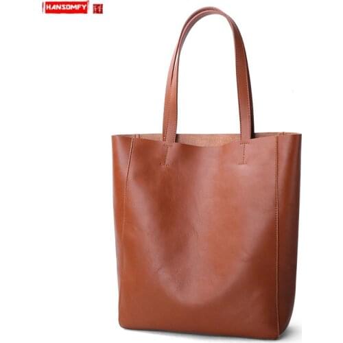 Leather Laptop Bag Women Handbag 2020 New Female Tote Bag Briefcase Fashion Wild Large Capacity Shoulder Bag First Layer Cowhide