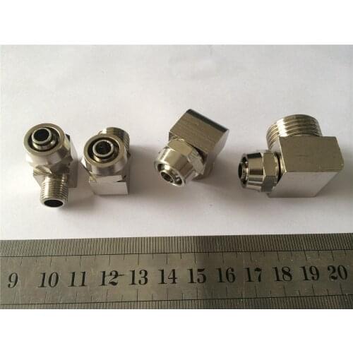 LOT2 BSP Male Elbow Brass 10mm OD Coupler Connector Compression fitting
