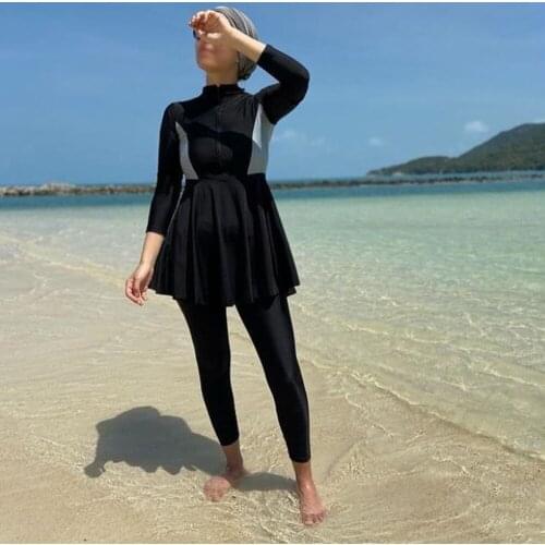 Muslim Swimsuit Womens Three Piece Conservative Swimsuit Islamic Clothing Women Muslim Burkini Muslim Swimwear