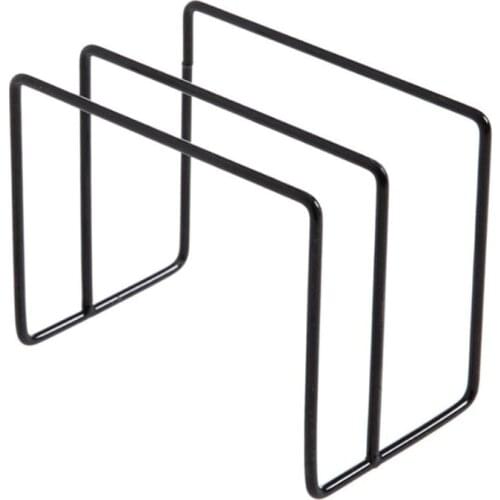 69HC Punch-free Wall Mount Pot Lid Holder Durable Iron Cutting Board Rack Kitchen Organizer Hanging Board Shelf Household