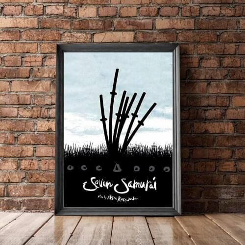 Seven Samurai (1954) Poster Japanese epic samurai drama film Decor Art Toshiro Mifune Takashi Shimura Gift
