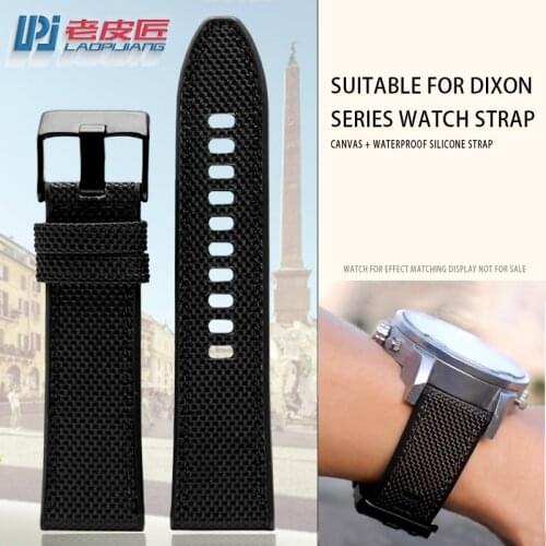 Nylon Watch Strap for diesel engine dz4500 dz4506 dz7420 silicone base outdoor watch accessories mens bracelet 24mm 26mm 28mm