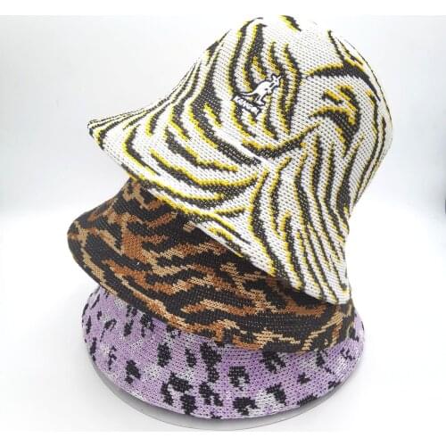 2021 Kangaroo fisherman hat hat men and women kangol embroidery new leopard pattern tiger hat dome fisherman hat basin hat
