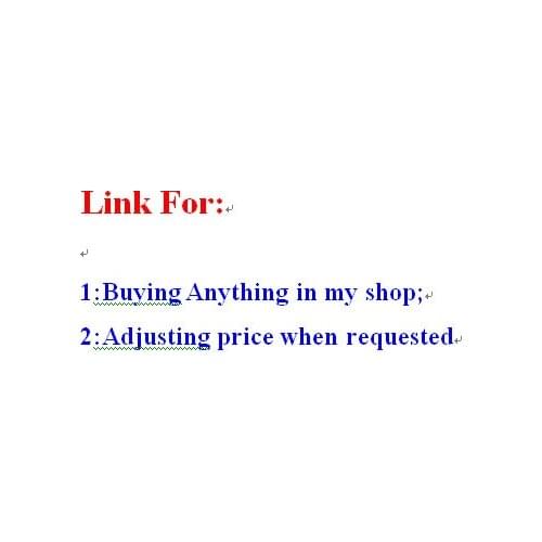 Link for making up the difference for orders,or placing orders for any items in my shop,etc