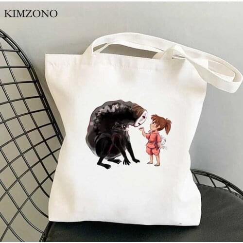 Spirited Away Faceless shopping bag bolsas de tela recycle bag tote jute bag handbag bag bolsa compra foldable shoping custom