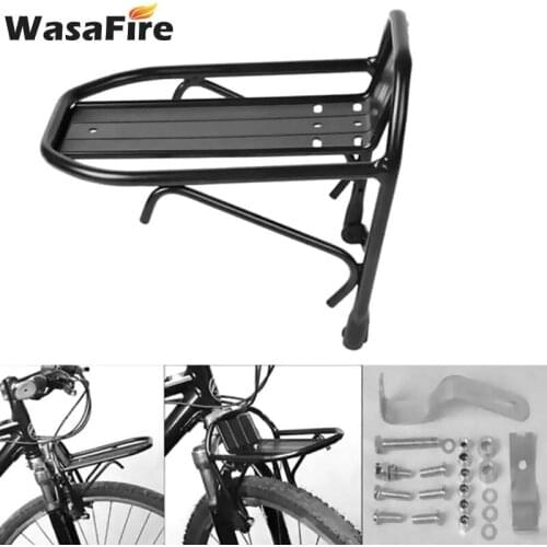 Bike Rack Aluminum Alloy Road Cycling Bike Bicycle Front Rack Carrier Panniers Bag Luggage Shelf Bracket Trunk for Bicycle Parts