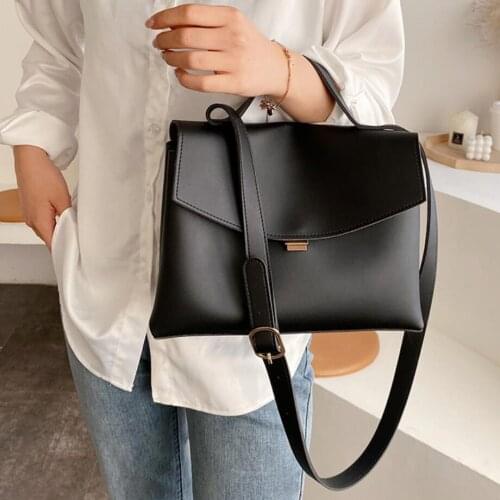 Vintage Fashion Female Tote Bag 2021 New High Quality PU Leather Womens Designer Handbag High Capacity Shoulder Messenger Bag
