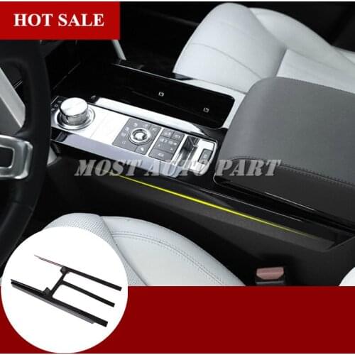 ABS Plastic Inner Console Gear Box Frame Trim Cover For Land Rover Discovery 5 2017-2018 1pcs Car Decoration Car Trim