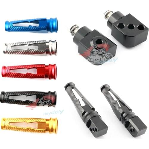 Motorcycle CNC Rear Foot Pegs Footpegs Passenger For KAWASAKI ZX14R ZX-12R ZX10R ZX9R ZX636 ZX6R ZZR1200/1400 Z1000/SX ER6F/N
